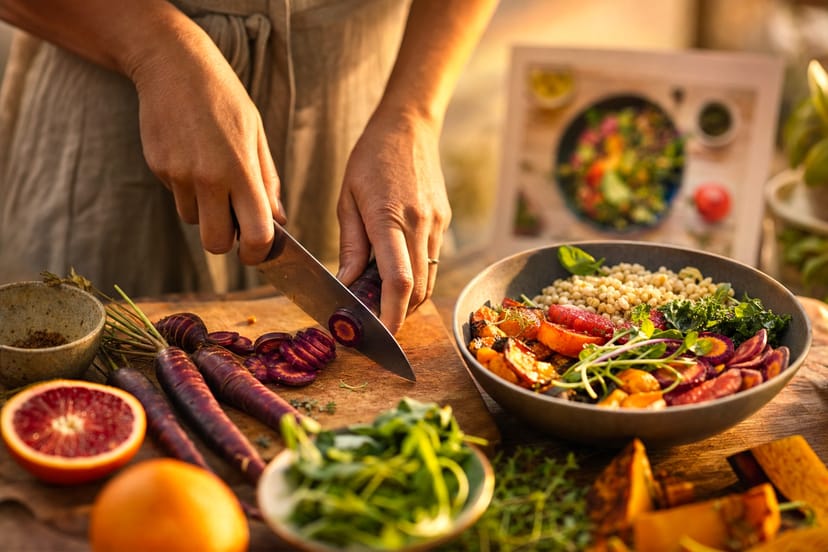 Purple Carrot offers gourmet vegan meals. See if the prep time fits your week